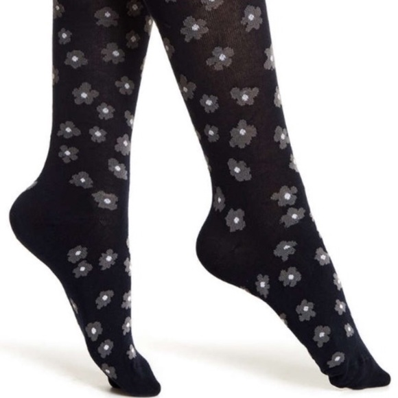 HUNTER blue floral tall boot socks - Picture 4 of 7
